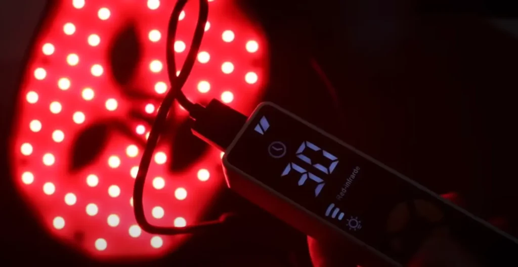 LED Red Light Mask With Controller